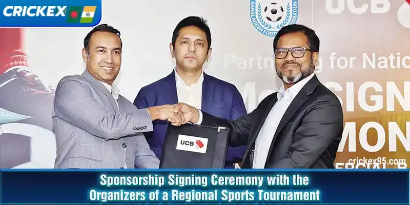 Sponsorship Signing Ceremony with the Organizers of a Regional Sports Tournament