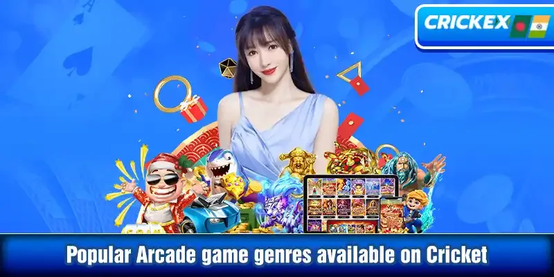 Popular arcade game genres available on cricket