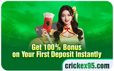 get 100% bonus on your first deposit instantly